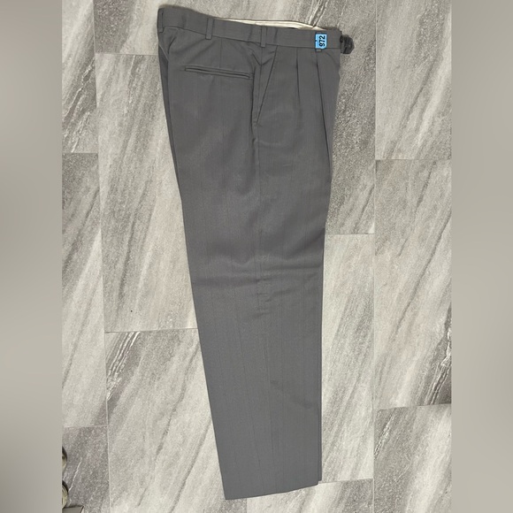 Vintage Bonelli Suit Size 40L 2 Piece Pants Blazer Blue Double Breasted Mens - Picture 3 of 11